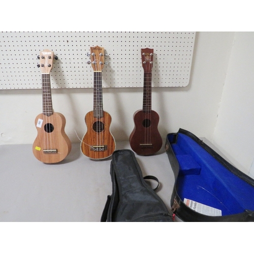 292 - Three ukuleles