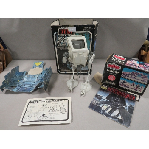 327 - A boxed star wars scout walker vehicle