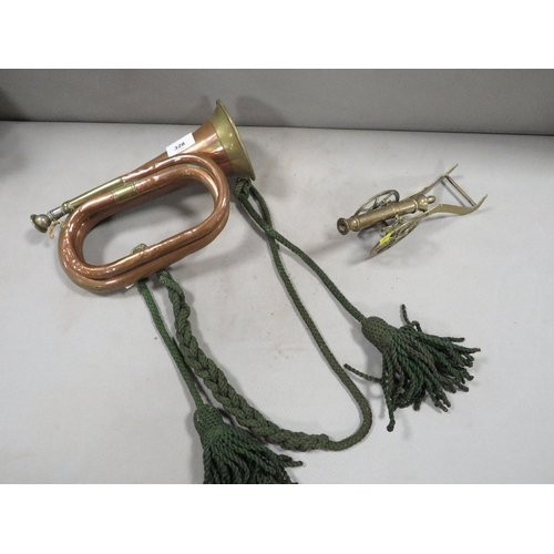 328 - A vintage bugle