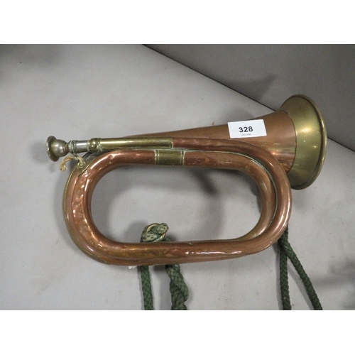 328 - A vintage bugle