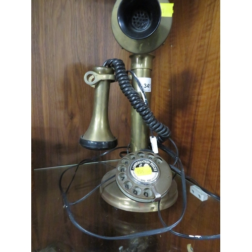 341 - A converted brass telephone