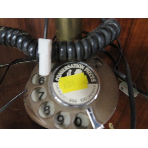 341 - A converted brass telephone