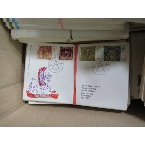 352 - Large box of first day covers mainly 1970's