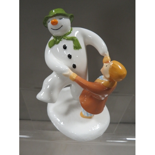 373 - A boxed Coalport Snowman figure 'Dancing at the Party'