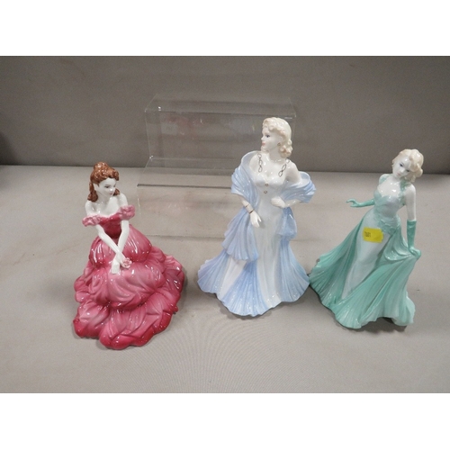 386 - Three Coalport figurines to include Mary