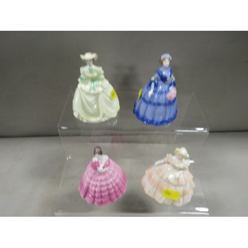 392 - A collection of four Coalport Miniature figurines