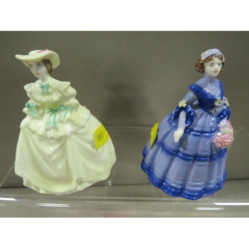 392 - A collection of four Coalport Miniature figurines