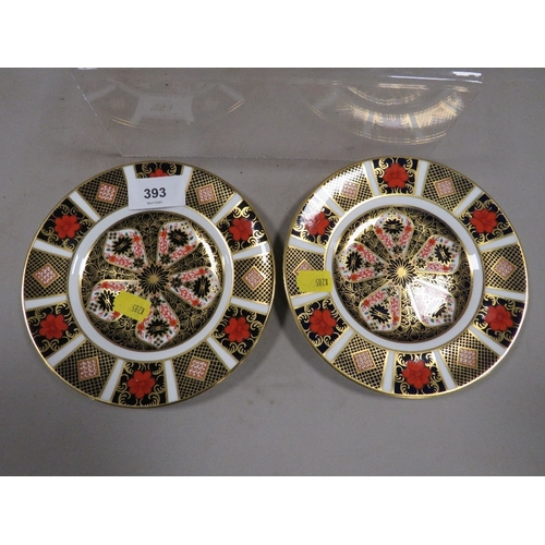 393 - Two Royal Crown Derby Imari 1128 plates