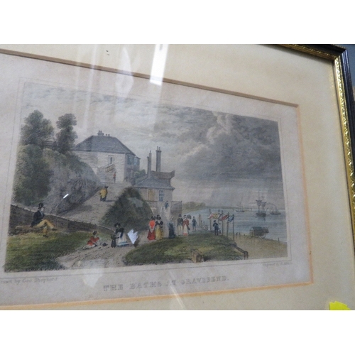 22 - Two framed architectural engravings