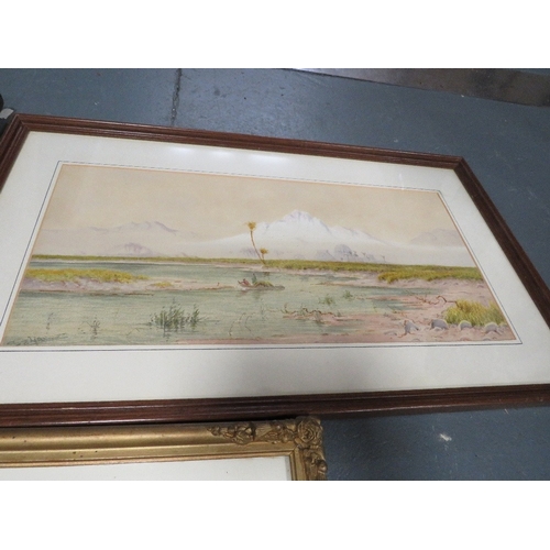 43 - Four framed 19th century watercolours of Middle Eastern scenes, signed by various artists