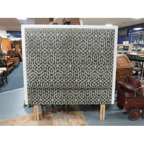 848 - A modern upholstered headboard - W 135 cm