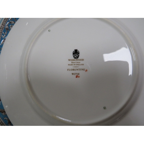 155 - A tray of Wedgwood Florentine tea/dinner ware