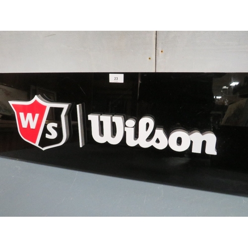 23 - Two point of sale / advertising golf signs, comprising Wilson Staff golf sign and a Skechers golf si... 