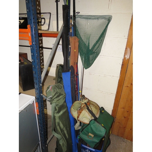 A selection of fishing equipment