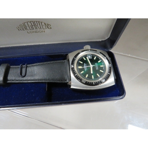 340 - An automatic divers wristwatch by Winegartens London with original box