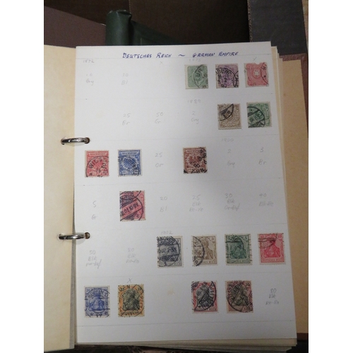 103 - Ten vintage stamp albums/stock books to include rare album of USA stamps from 1850's onwards, anothe... 