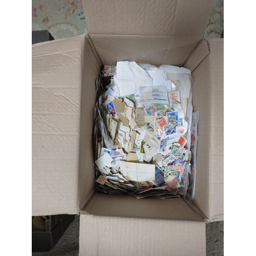 105 - Three boxes of loose world stamps