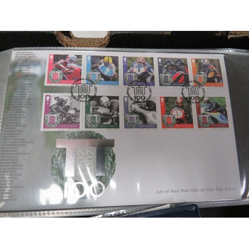 129 - Seven albums of first day covers (some with coins) and post cards