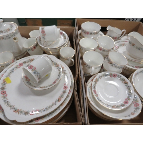 132 - Two trays of Paragon Belinda tea /dinner ware