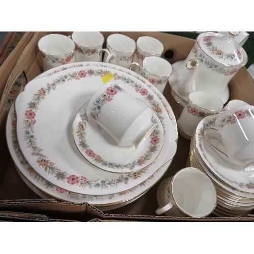 132 - Two trays of Paragon Belinda tea /dinner ware