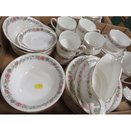 132 - Two trays of Paragon Belinda tea /dinner ware