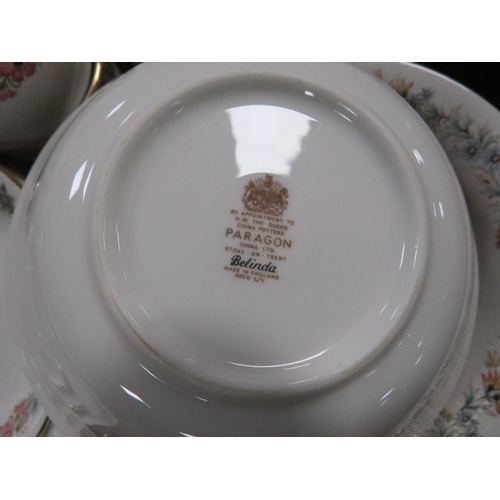 132 - Two trays of Paragon Belinda tea /dinner ware