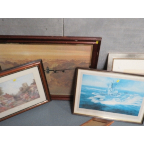 14 - A collection of assorted pictures and prints to include signed examples