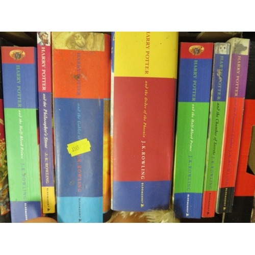 158 - A tray of Harry Potter books A/F