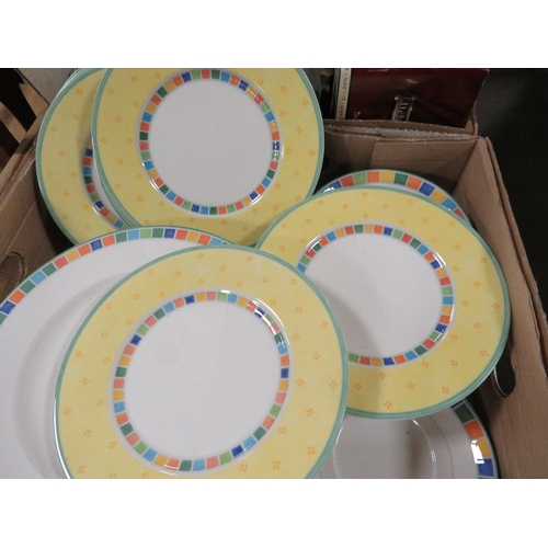 171 - Two trays of Villeroy & Boch Twist Alea Caro tea/dinner ware