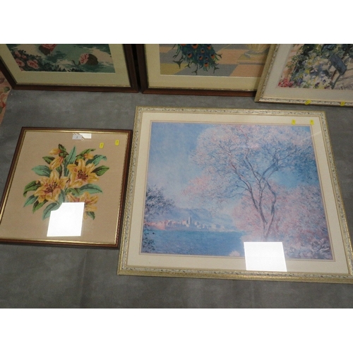 3 - A collection of assorted tapestries & prints (6)