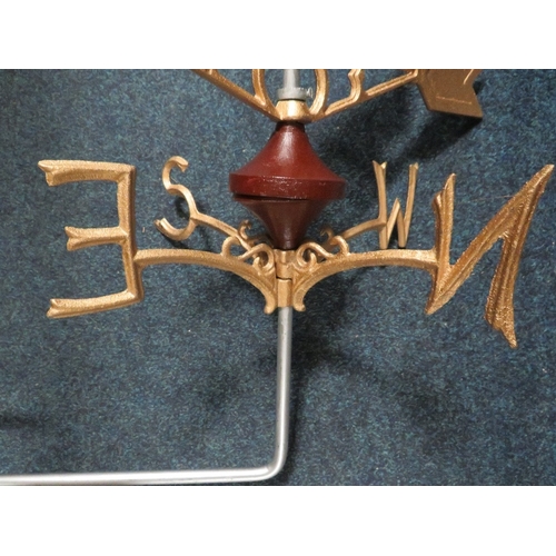 64 - **A cast metal Land Rover wall mounted weather vane**