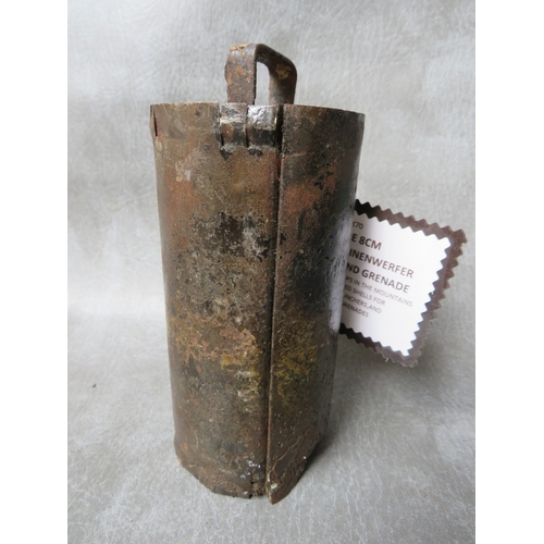 435 - A WW1 AUSTRIAN LUFTMINEWWERFER M15 SHELL / HAND GRENADE (INERT)