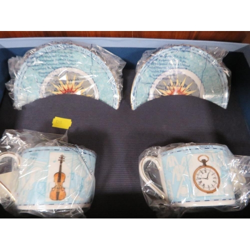 227 - Four boxed Wedgwood millennium  collection cup and saucer sets