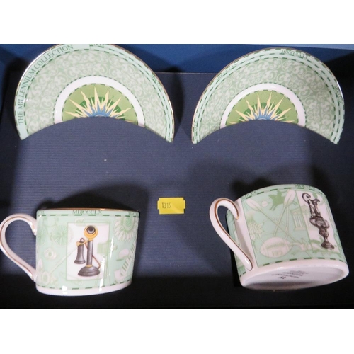 227 - Four boxed Wedgwood millennium  collection cup and saucer sets