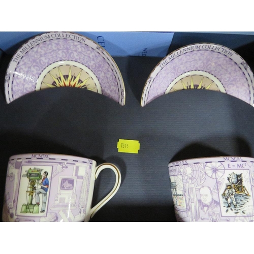 227 - Four boxed Wedgwood millennium  collection cup and saucer sets