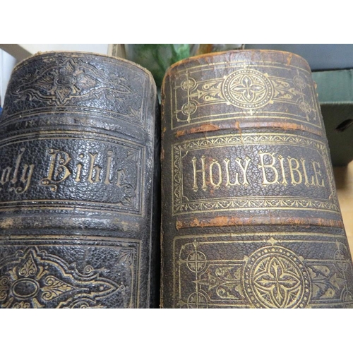 244 - Two antique family bibles