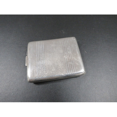 348 - A hallmarked silver cigarette case approx weight 148g together with a hallmarked silver picture fram... 