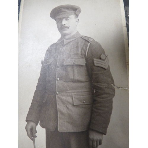 416 - A selection of WW1 photographs of soldiers