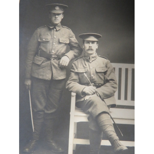 416 - A selection of WW1 photographs of soldiers