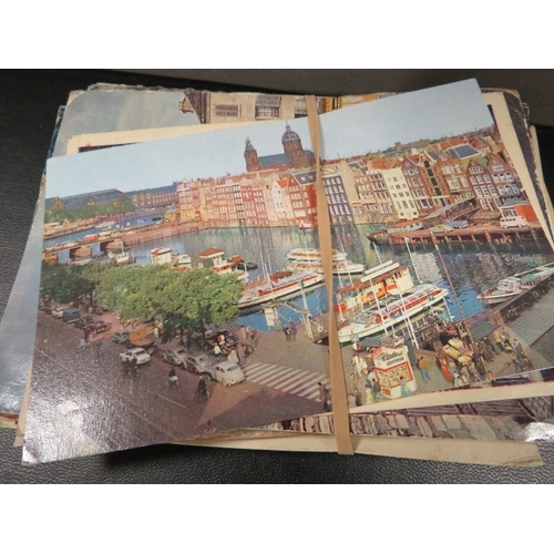 419 - A 1940s autograph book with drawings, a quantity of official greeting cards and miscellaneous postca... 