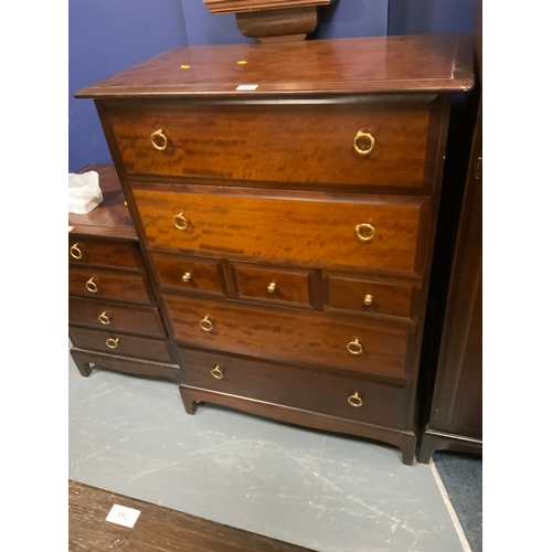 709 - A Stag Minstrel seven drawer chest