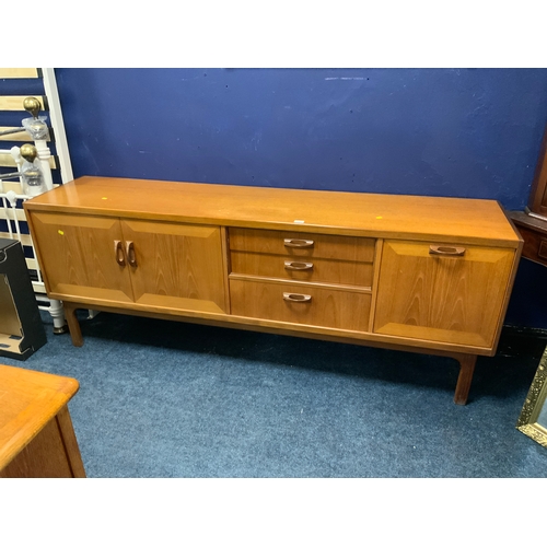 730 - A mid century teak G-Plan sideboard W 206 cm