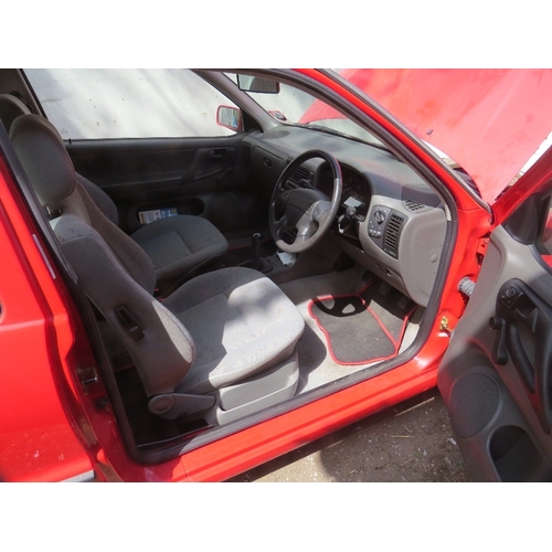 600 - A 1998 red 1.9L diesel Volkswagen Polo, MOT expired 2020, one key, no logbook, showing as 70,242 mil... 