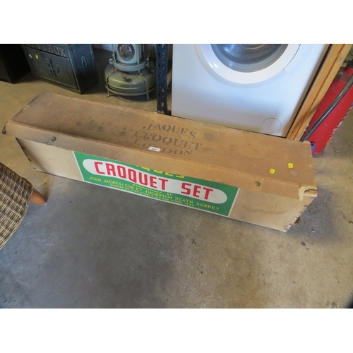 622 - A boxed Jaques croquet set