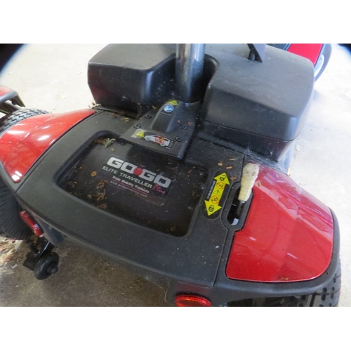 632 - A Pride Go Go lightweight mobility scooter with key and charger