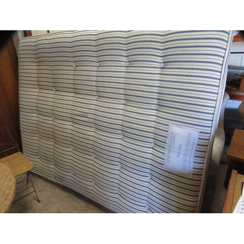 A king-size sprung slumber blue ortho non turn mattress