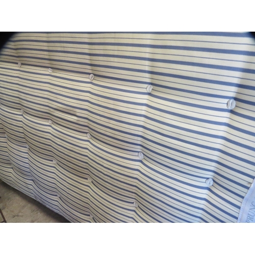 646 - A king-size sprung slumber blue ortho non turn mattress