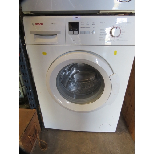 650 - A Bosch Maxx 6 washing machine - House Clearance