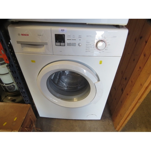 650 - A Bosch Maxx 6 washing machine - House Clearance