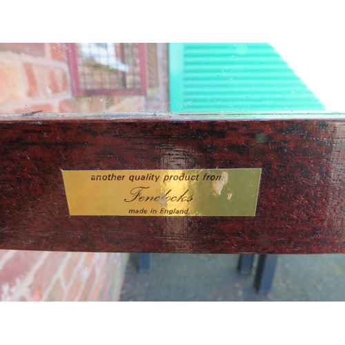 711 - A tall slender 8 day gong strike Vienna wall clock by Fenclocks of Suffolk, with Hermle movement and... 